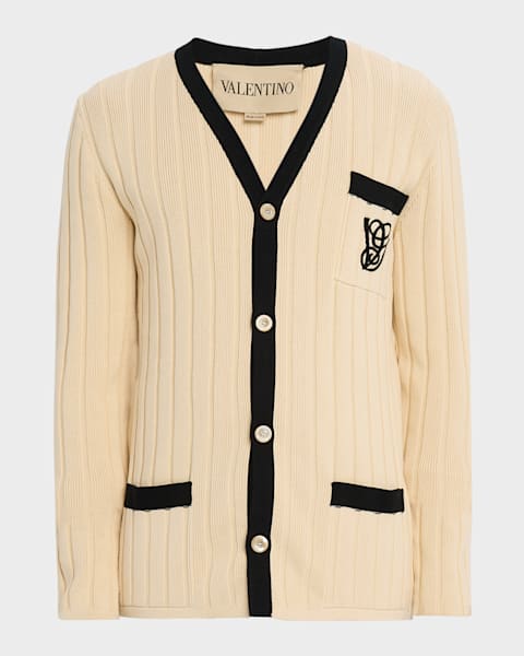 Dsquared2 Men's Metallic Striped V-Neck Cardigan | Neiman Marcus