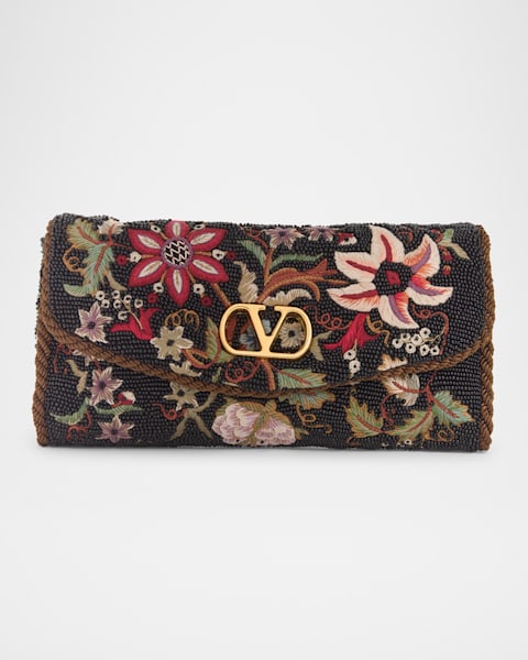 Valentino Garavani Le Chat de La Maison Beaded Clutch Bag | Neiman