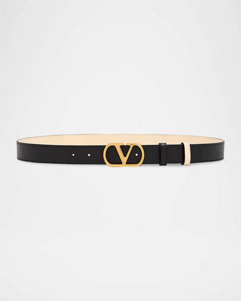 Christian Louboutin Cabata Paris Spike Skinny Belt in Calf  display picture 1
