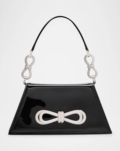 Tory Burch Robinson Convertible Patent Shoulder Bag | Neiman Marcus