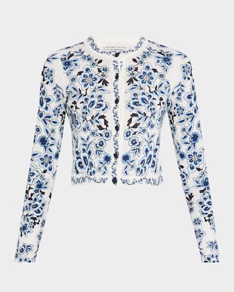 Noe Double-Breasted Metallic-Knit Cardigan | Neiman Marcus Noe Double-Breasted Metallic-Knit Cardigan | Neiman Marcus