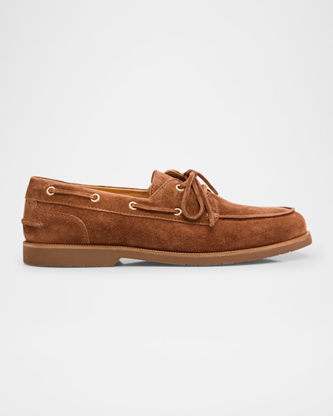 JACQUEMUS トレフティテルトレス 243DR1931026 470 Jacquemus Men's Les Batto Croc-Embossed Leather Boat Shoes