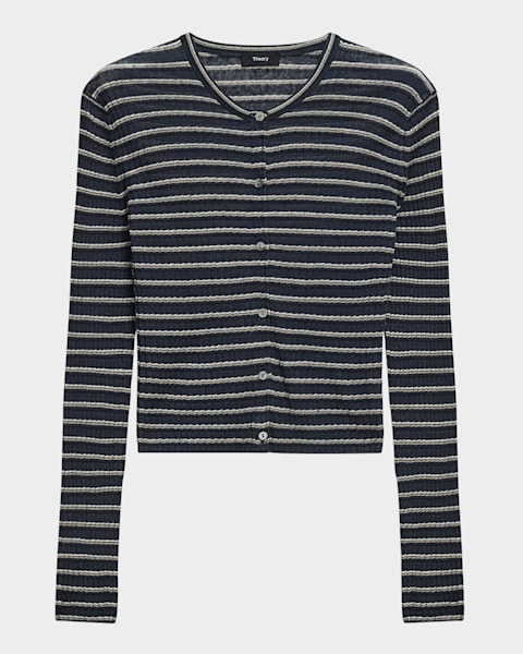 Theory Blanket Stitch Cardigan | Neiman Marcus