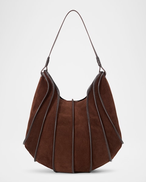 STAUD ハンドバッグ STAUD Pine Zip Leather Hobo Bag | Neiman Marcus