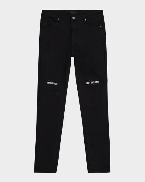 RTA Men's Clayton Distressed Paint-Splatter Jeans | Neiman Marcus