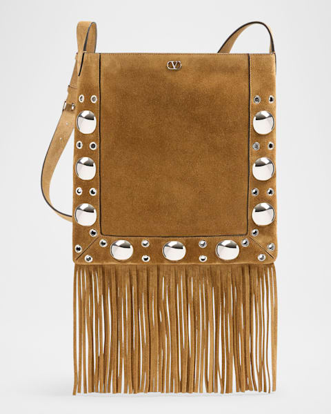 VALENTINO バッグ Valentino Pink Nappa Leather Rockstud Spike Clutch And