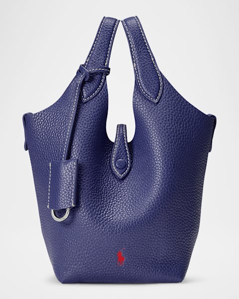 Polo Ralph Lauren Polo ID Raffia Large Shoulder Bag | Neiman Marcus