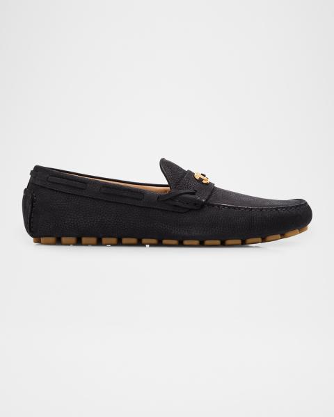 Mocassins Pour Hommes BEKK - Modèle H7616 En Cuir Bleu Décontracté - Taille 40