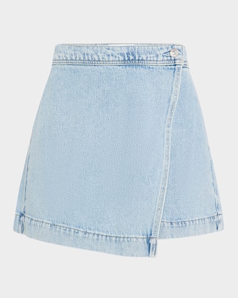 Bottega Veneta Denim Midi Skirt | Neiman Marcus
