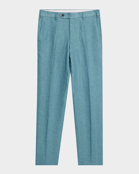 Zanella Men's Parker New Basic Wool Pants | Neiman Marcus