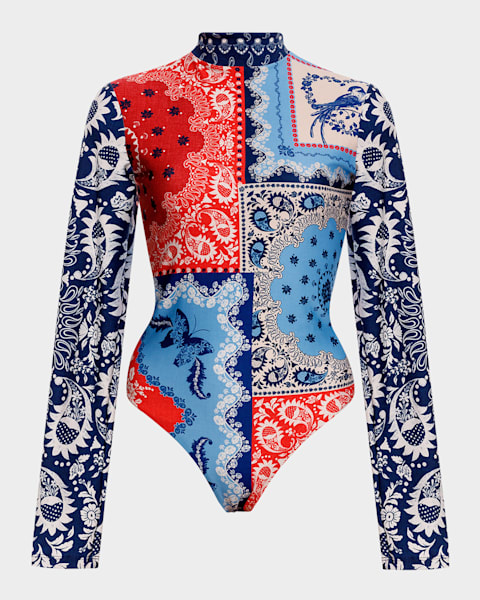 Lemonade Rashguard Swimsuit