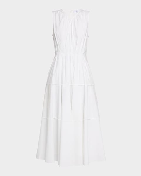 Kayla Draped Petal-Frill Mini Dress