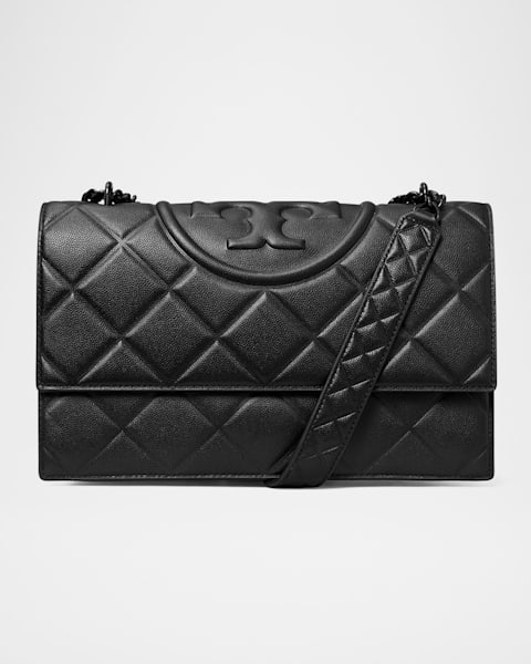 ★関税込み★ Tory Burch Black Leather Fleming Crossbody Bag Tory Burch Black Leather Fleming Crossbody Bag | italist