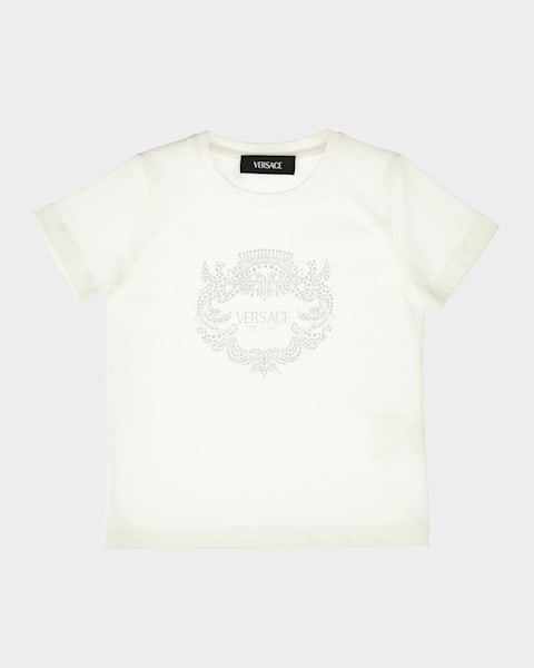 Boy's Bicolor Logo-Print T-Shirt, Size 6-14
