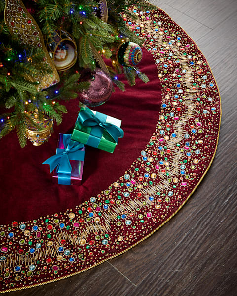 All I Want For Christmas Is Neiman Marcus Beaded Pillow, 9" x 11"