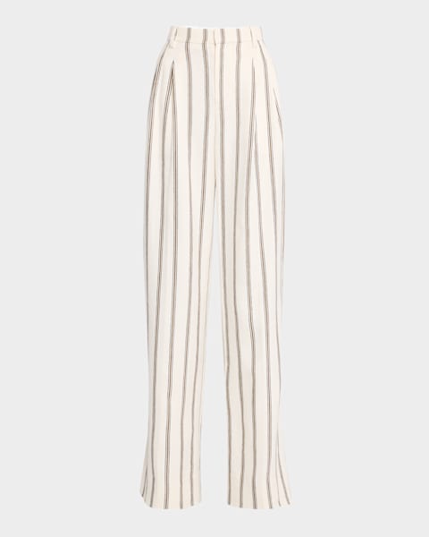 パンツ POLO RALPH LAUREN Women Straight Pants 25P211943009 001 WHIT Straight-Leg Satin Pant | Ralph Lauren