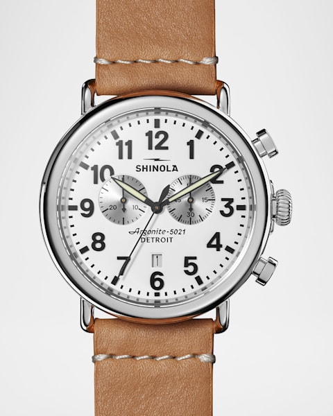 Shinola 48mm Limited Edition Black Blizzard Watch | Neiman Marcus