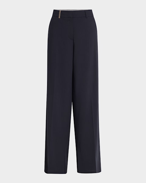 Polo Ralph Lauren Full-Length Pleated Pants | Neiman Marcus