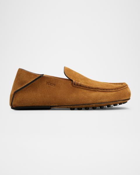 NEW IN BOX Tod’s Suede Penny Loafers with pebbles leather sole TOD main image 2