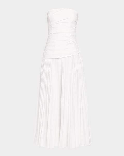 Solena Embroidered Cutout Midi Dress