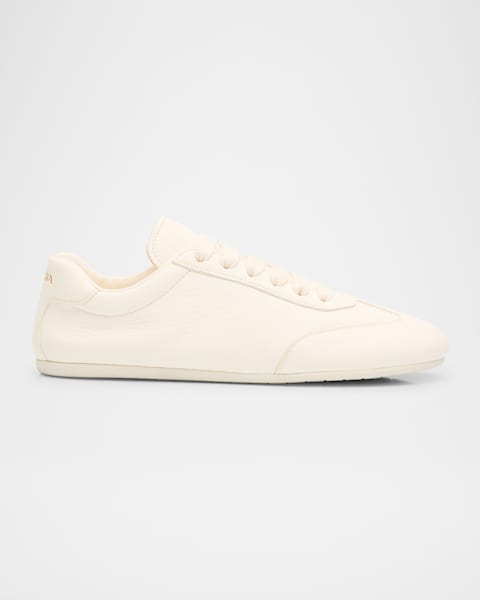洗練された【Prada】Downtown ロートップ スニーカー レザー24SS Prada Downtown Leather Low-Top Sneakers | Neiman Marcus