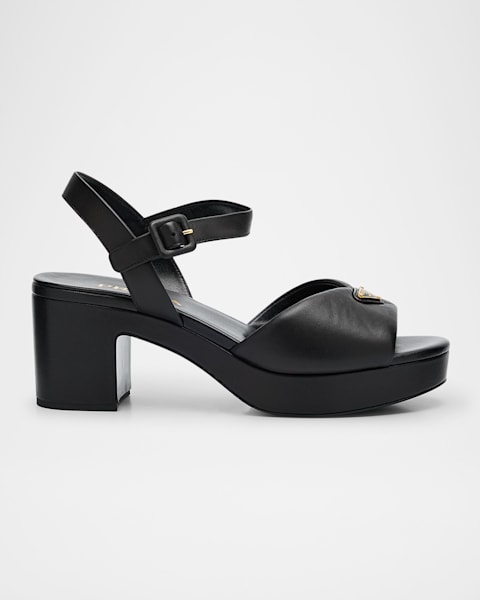 Prada Quilted Patent Slingback Sport Sandals | Neiman Marcus