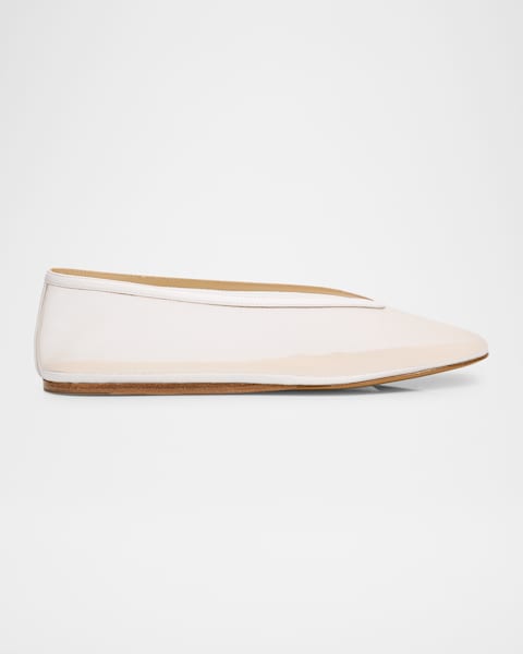 Leather Mary Jane Ballerina Flats