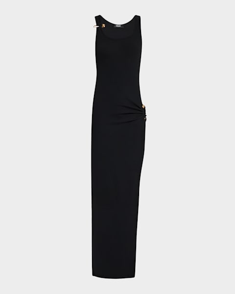 Natalia Mixed Media Midi Dress