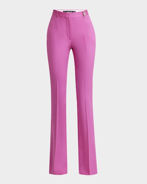 パンツ POLO RALPH LAUREN Woman Pants Fuchsia 211943009 011 Polo Ralph Lauren Full-Length Pleated Pants | Neiman Marcus