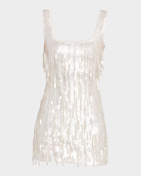 Alice+Olivia■Bridget Sequin Spaghetti Strap Dress■ドレス Alice + Olivia Bridget Spaghetti-Strap Sequined Mini Dress