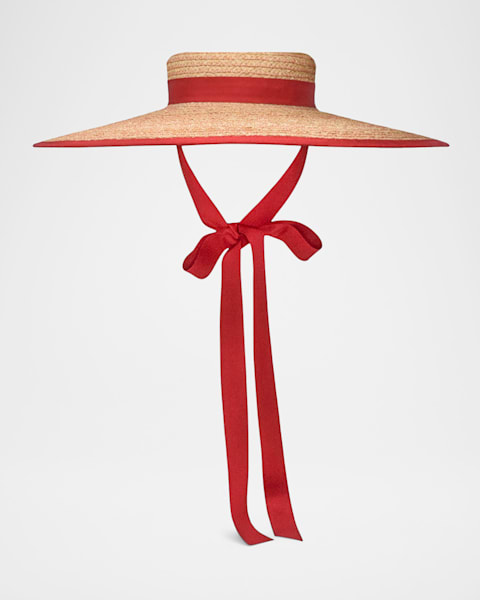 Jacquemus Le Bob Pesco Straw Bucket Hat | Neiman Marcus Jacquemus Le Bob Pesco Straw Bucket Hat | Neiman Marcus
