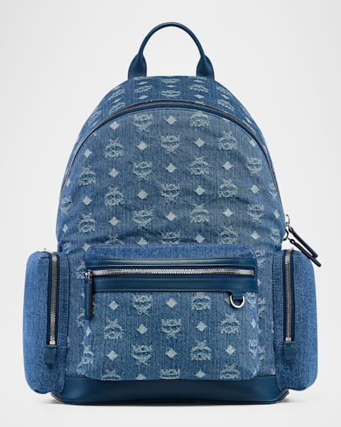 MCM Men's Lauretos Himmel Drawstring Backpack | Neiman Marcus