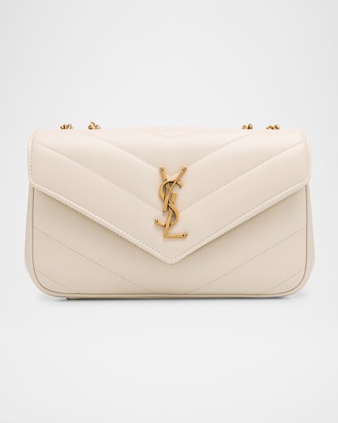 Saint Laurent Sade Mini YSL Tube Shoulder Bag in Quilted Smooth