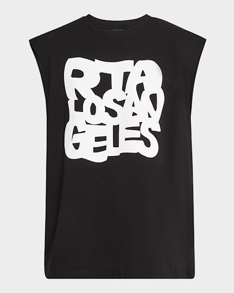 Men's Sleeveless Graphic Print Top 