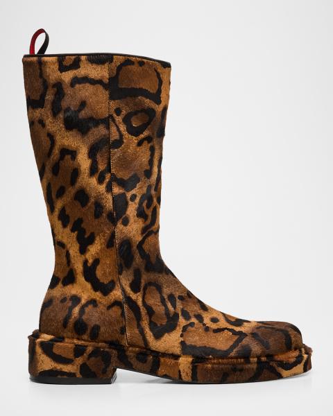 Men’s Christian Louboutin Leopard Print Ankle Boots Christian Louboutin - Men main image 3