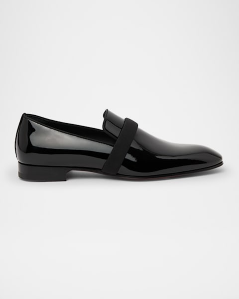 John Lobb Men's Iconic Leather Penny Loafers | Neiman Marcus
