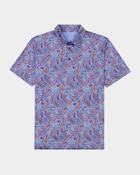 Ralph Lauren Purple Label Men's Paisley Riviera Terry Polo