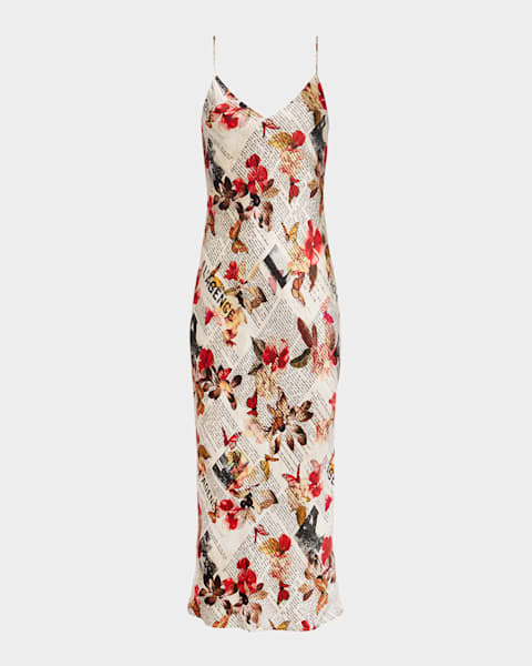 L'Agence Klement Silk Shirt Dress