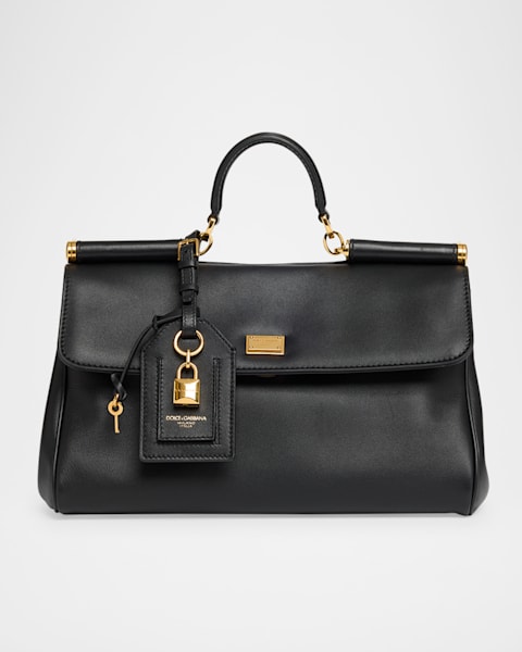 Dolce&Gabbana My Sicily Suede Top-Handle Bag | Neiman Marcus