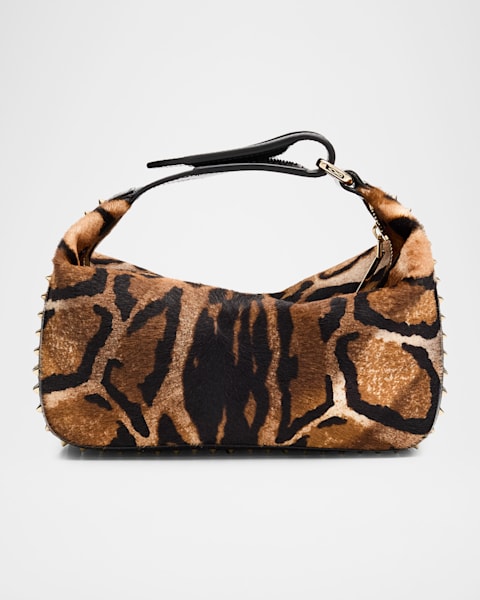 Christian Louboutin Eloise Top-Handle Bag in Croc-Embossed Leather