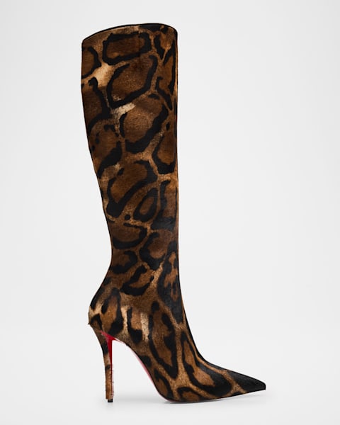 Stitched Suede Red Sole Western Boots