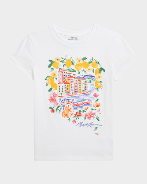 Ralph Lauren Childrenswear Girl's Italian Riviera Printed T