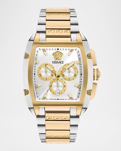 Fendi Forever Fendi FF Diamond Two-Tone Bracelet Watch, 19mm