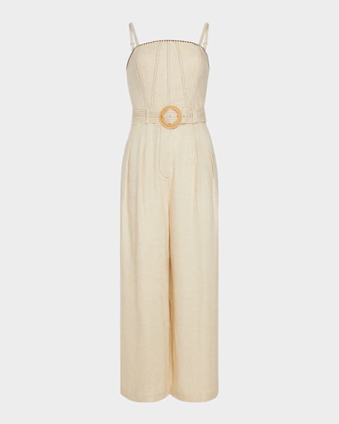 Reiss Dion Cutout Wide-Leg Jumpsuit | Neiman Marcus