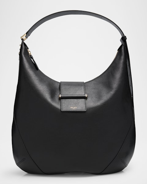 Bar Medium Suede & Leather Hobo Bag