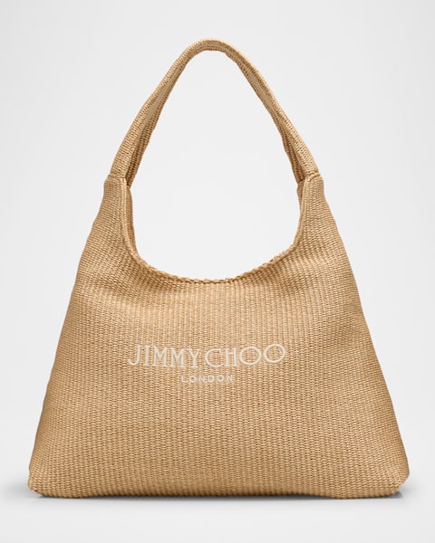 ハンドバッグ JIMMY CHOO BAR HOBO BAG Jimmy Choo Bar Medium Leather Hobo Bag | Neiman Marcus
