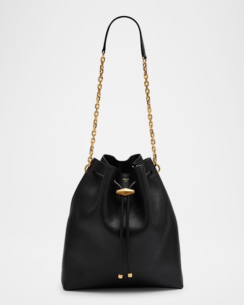 Jimmy Choo Callie Metallic Chain Top-Handle Bag | Neiman Marcus