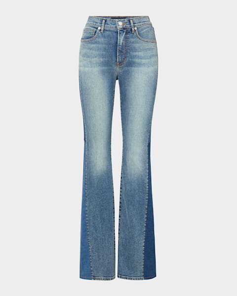 ◆Loulouseoul◆ Sparkle Midi Rise Denim P0000FRA PAIGE Lou Lou High-Rise Sparkly Coated Jeans | Neiman Marcus