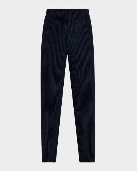 Homme Plissé Issey Miyake Men's Multi-Agate Pleated Pull-On Pants