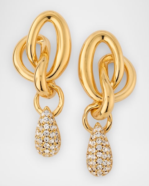 イヤリング Bottega Veneta KNOT STUD EARRINGS Bottega Veneta Knot Earrings, Gold | Neiman Marcus